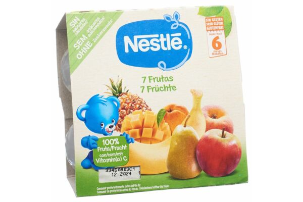 Nestlé compote 7 fruits 4 x 100 g