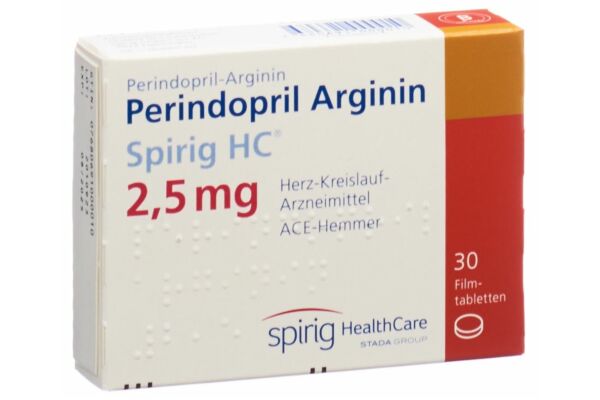 Perindopril Arginin Spirig HC Filmtabl 2.5 mg 30 Stk