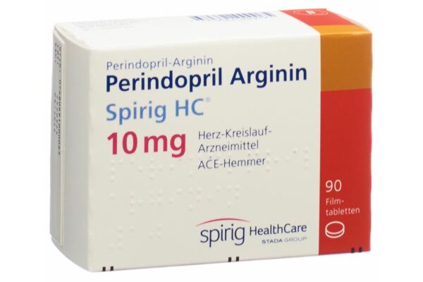 Périndopril Arginine Spirig HC cpr pell 10 mg 90 pce