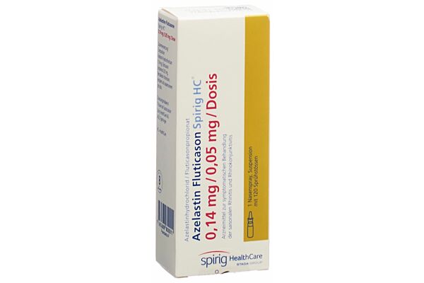 Azélastine Fluticasone Spirig HC spray nasal 0.14/0.05mg fl 120 dos