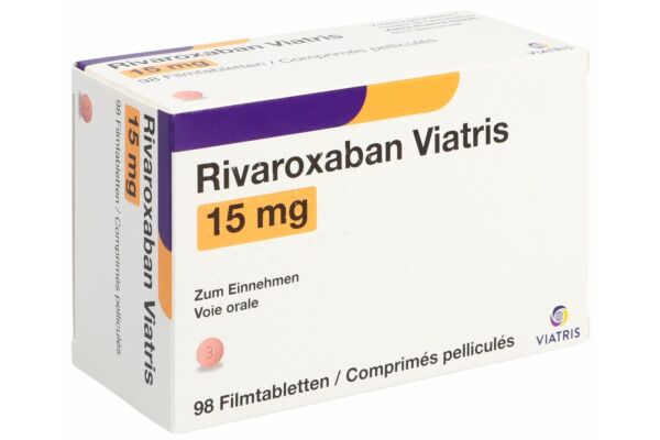 Rivaroxaban Viatris Filmtabl 15 mg 98 Stk