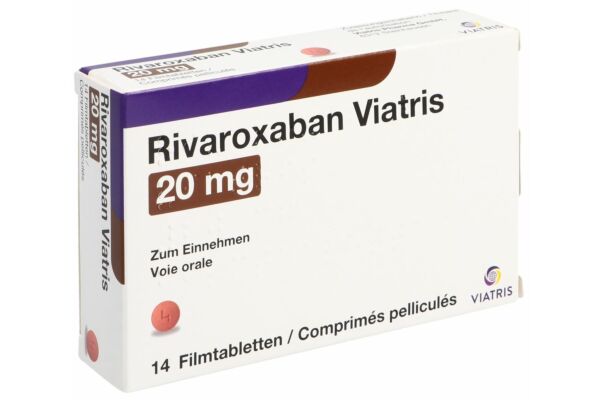 Rivaroxaban Viatris cpr pell 20 mg 14 pce