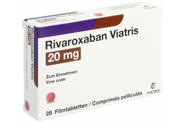 Rivaroxaban Viatris cpr pell 20 mg 28 pce