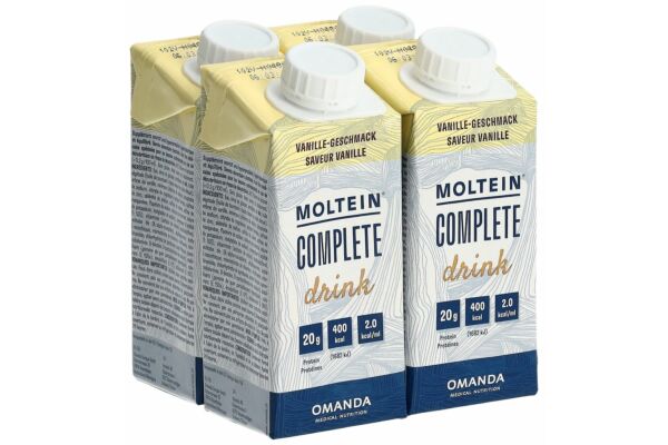 Moltein Complete Drink vanille 4 tétra 200 ml