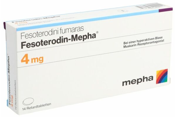 Fesoterodin-Mepha Ret Tabl 4 mg 14 Stk