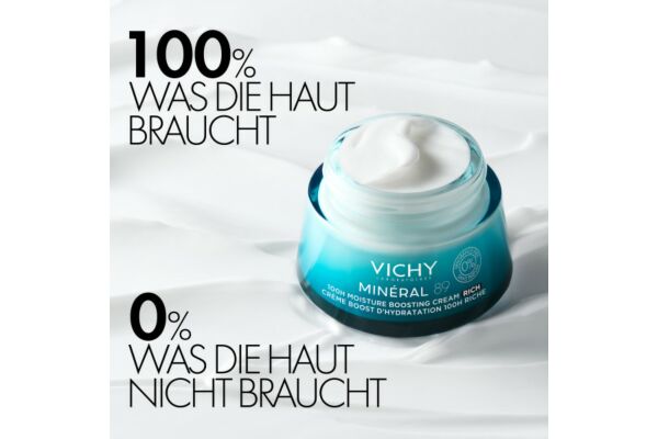 Vichy Minéral 89 Gesichtscreme FF J Rich Topf 50 ml