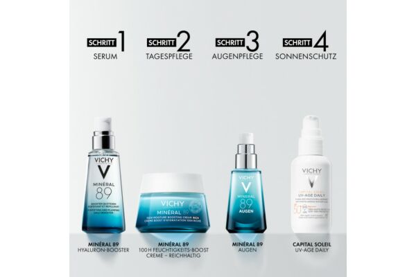 Vichy Minéral 89 Gesichtscreme FF J Rich Topf 50 ml