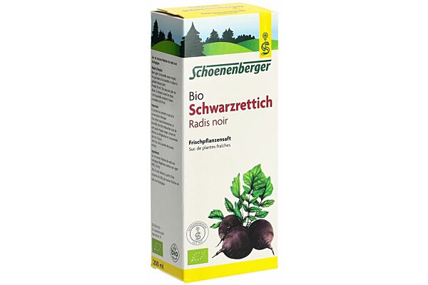 Schoenenberger Radis noir suc de plantes fraîches bio fl 200 ml