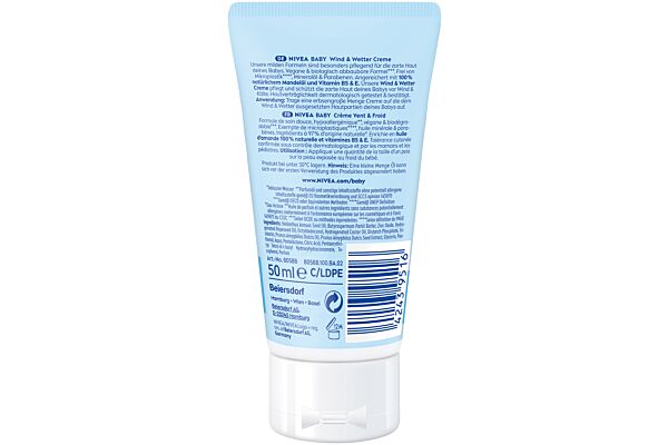 Nivea Baby Wind & Wetter Creme Tb 50 ml