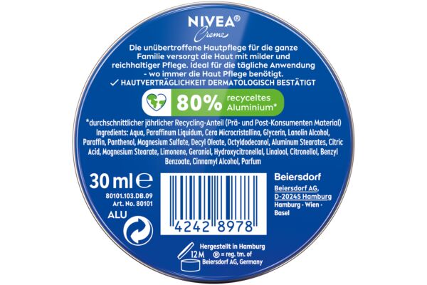 Nivea Crème bte 30 ml