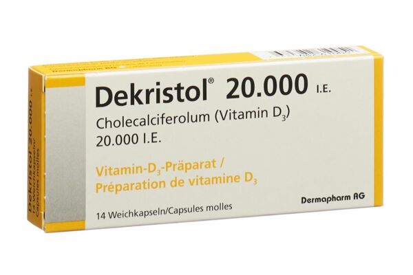 Dekristol caps moll 20000 UI 14 pce