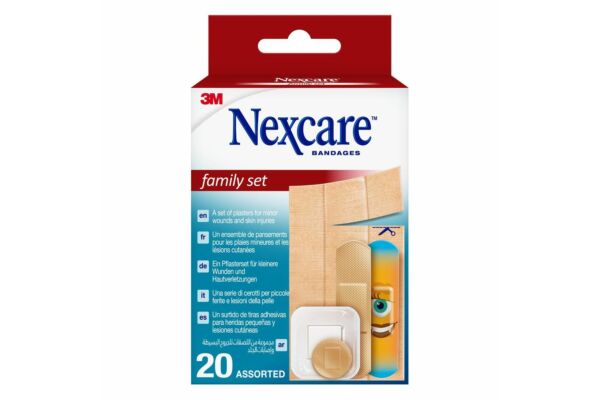 3M Nexcare Family set assorti 20 pièces blist