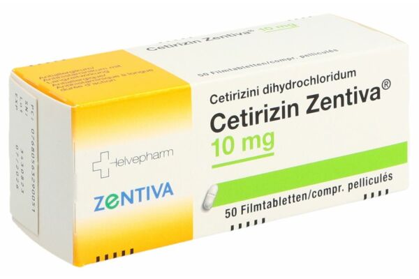 Cetirizin Zentiva cpr pell 10 mg 50 pce