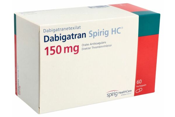 Dabigatran Spirig HC Kaps 150 mg 60 Stk