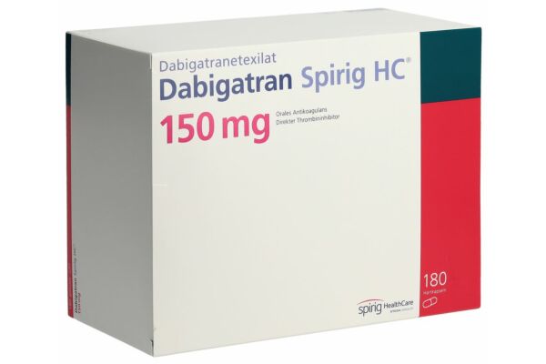 Dabigatran Spirig HC Kaps 150 mg 180 Stk