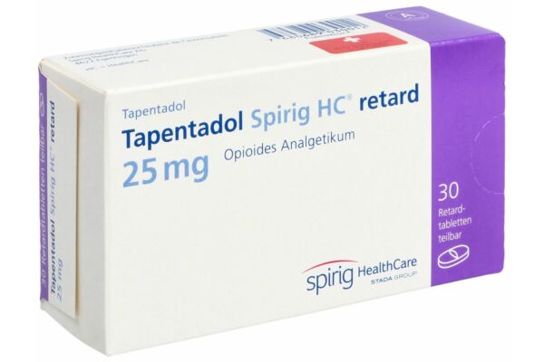 Tapentadol Spirig HC retard cpr ret 25 mg 30 pce