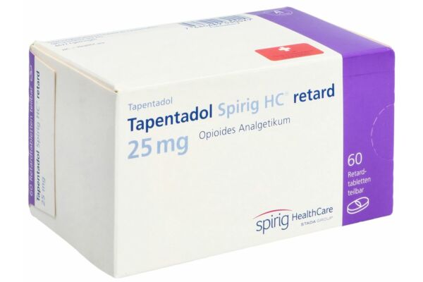 Tapentadol Spirig HC retard Ret Tabl 25 mg 60 Stk