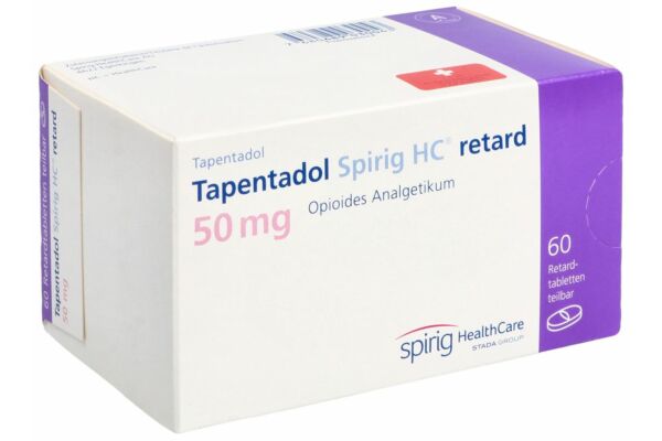 Tapentadol Spirig HC retard cpr ret 50 mg 60 pce