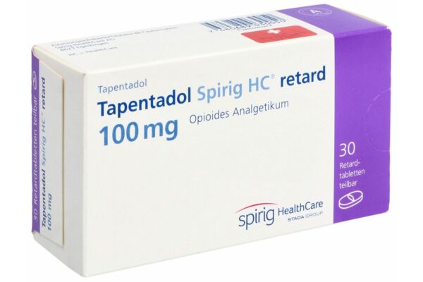 Tapentadol Spirig HC retard cpr ret 100 mg 30 pce