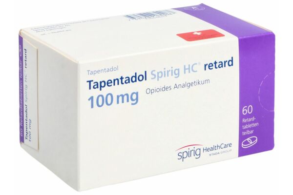 Tapentadol Spirig HC retard Ret Tabl 100 mg 60 Stk