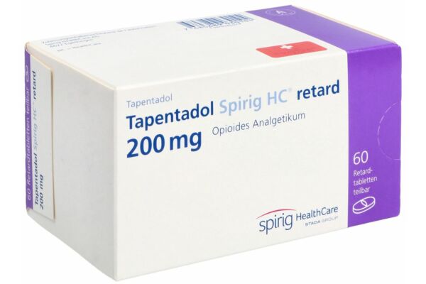 Tapentadol Spirig HC retard cpr ret 200 mg 60 pce