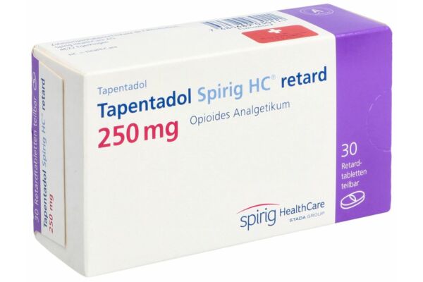 Tapentadol Spirig HC retard Ret Tabl 250 mg 30 Stk