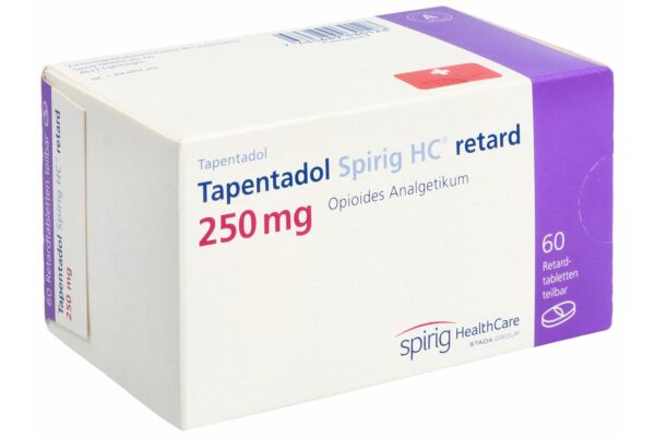 Tapentadol Spirig HC retard cpr ret 250 mg 60 pce