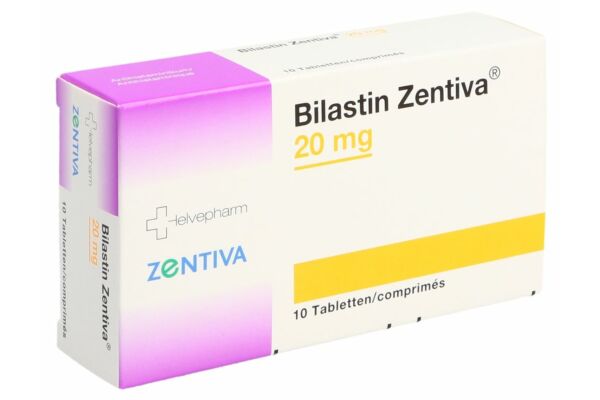 Bilastin Zentiva Tabl 20 mg 10 Stk