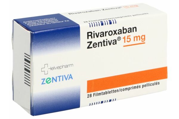 Rivaroxaban Zentiva Filmtabl 15 mg 28 Stk