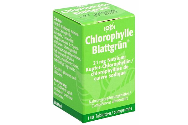 Chlorophylle 1001 cpr pell fl verre 140 pce