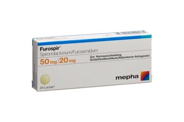 Furospir Lactab 50mg/20mg 20 pce