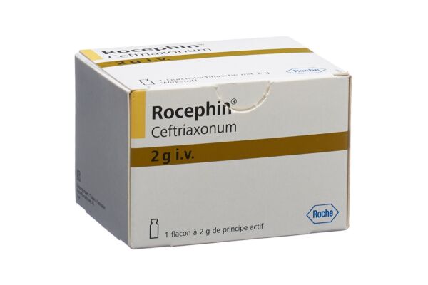 Rocephin subst sèche 2 g i.v. flac