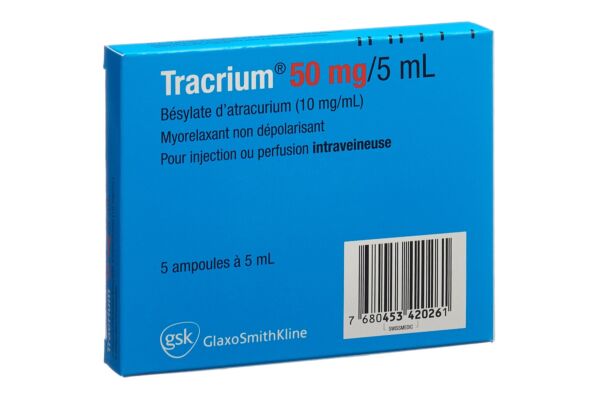 Tracrium sol inj 50 mg/5ml 5 amp 5 ml