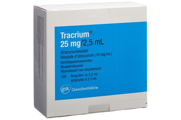 Tracrium sol inj 25 mg/2.5ml 100 amp 2.5 ml