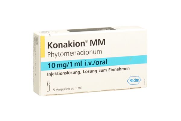 Konakion MM sol inj 10 mg/ml p.o., i.v. 5 amp 1 ml