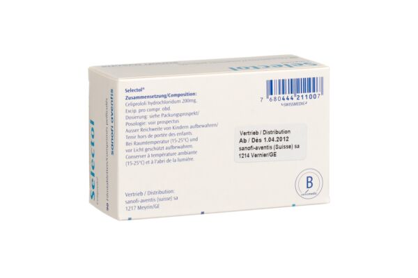 Selectol cpr pell 200 mg 90 pce