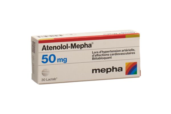 Atenolol-Mepha Lactab 50 mg 30 pce