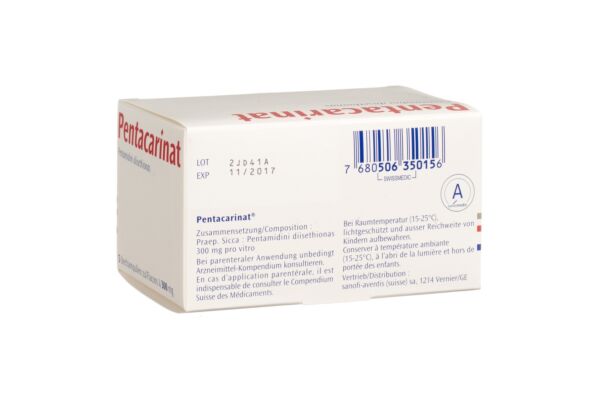 Pentacarinat Trockensub 300 mg Durchstf 5 Stk