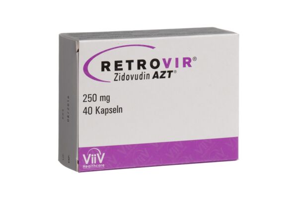 Retrovir AZT Kaps 250 mg 40 Stk