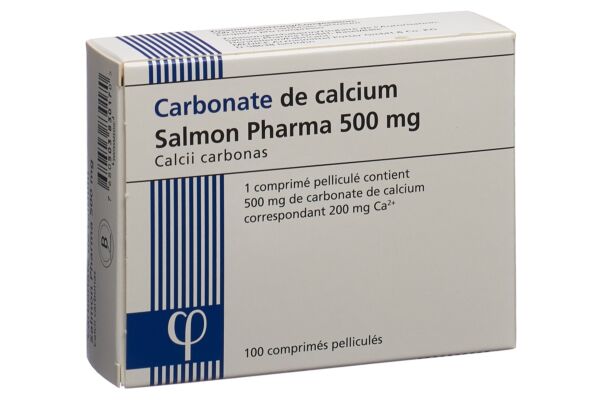 Calcium Carbonat Salmon Pharma cpr pell 500 mg 100 pce