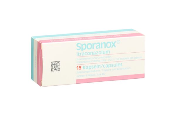 Sporanox caps 100 mg 15 pce