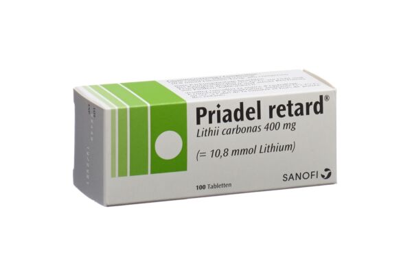 Priadel Ret Tabl 400 mg Retard 100 Stk