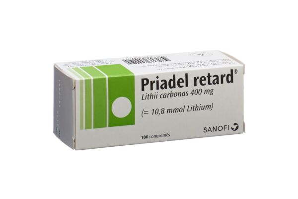 Priadel Ret Tabl 400 mg Retard 100 Stk