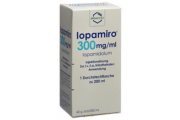 Iopamiro sol inj 300 mg/ml 200ml flacon