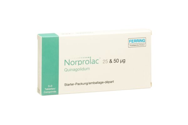 Norprolac emballage-départ cpr 25mcg + 50mcg 6 pce