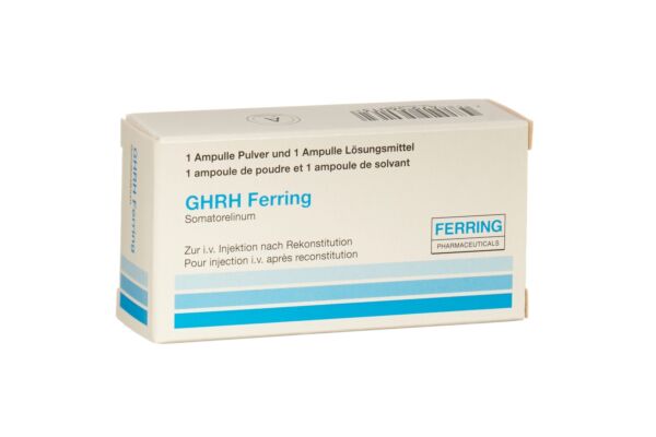 GHRH Ferring Trockensub 50 mcg mit Solvens Amp