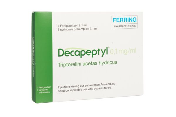 Decapeptyl Inj Lös 0.1 mg/ml Fertspr 7 Stk