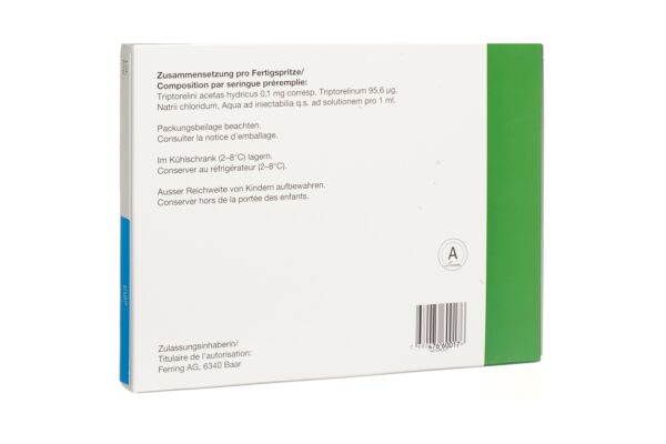 Decapeptyl sol inj 0.1 mg/ml ser pré 7 pce