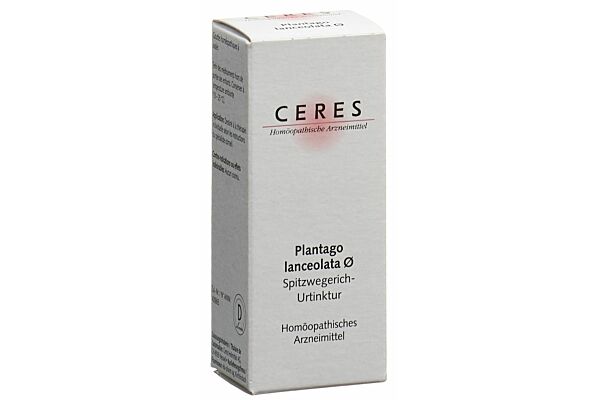 Ceres plantago lanceolata teint mère fl 20 ml