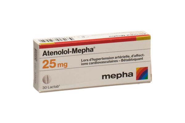 Atenolol-Mepha Lactab 25 mg 30 pce